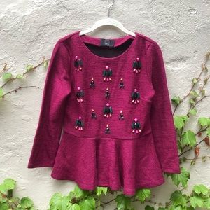 Dolce Vita Pleated Sweater